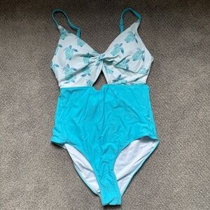 Caden lane women’s sea turtle swimsuit